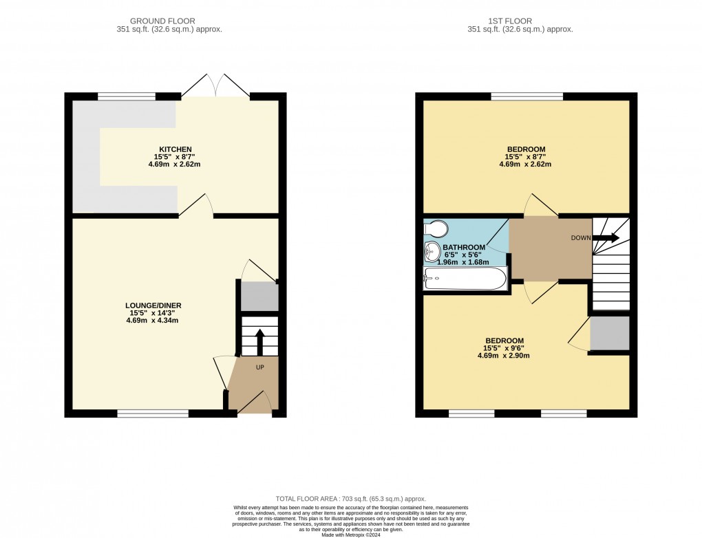 Floorplan for Monkston, Milton Keynes, Buckinghamshire