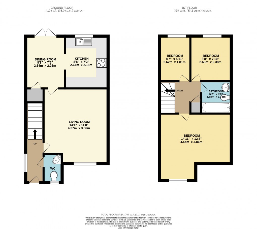 Floorplan for Monkston