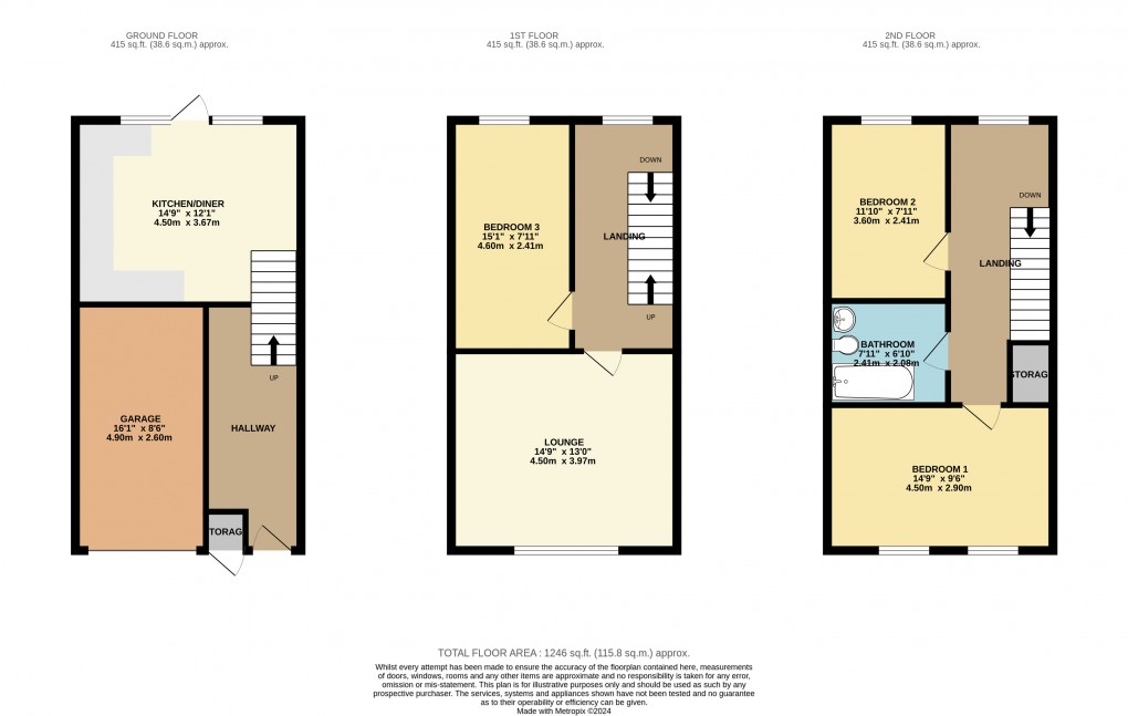 Floorplan for Netherfield, Milton Keynes, Buckinghamshire