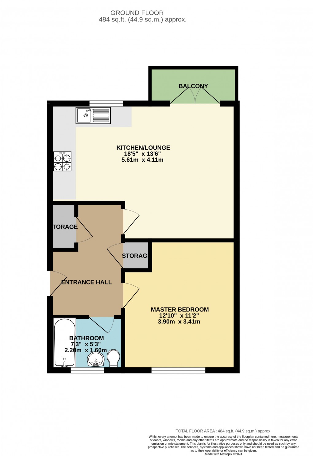 Floorplan for Broughton, Milton Keynes, Buckinghamshire