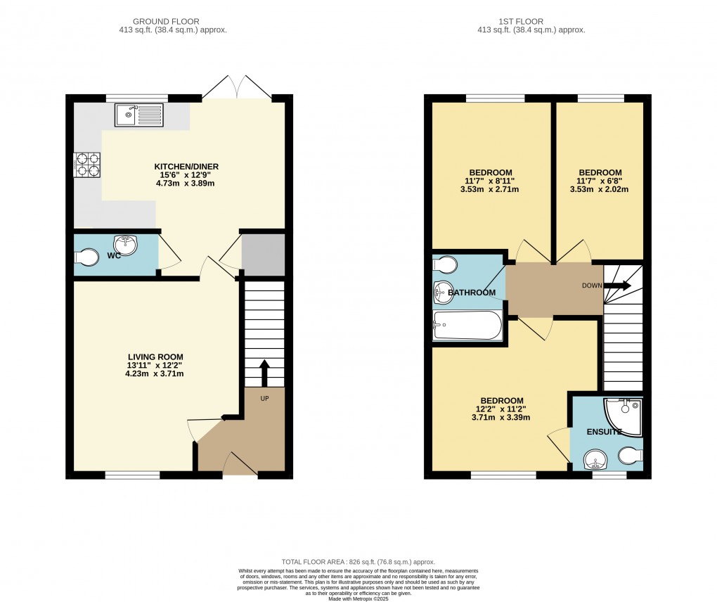 Floorplan for Whitehouse, Milton Keynes, Bucks