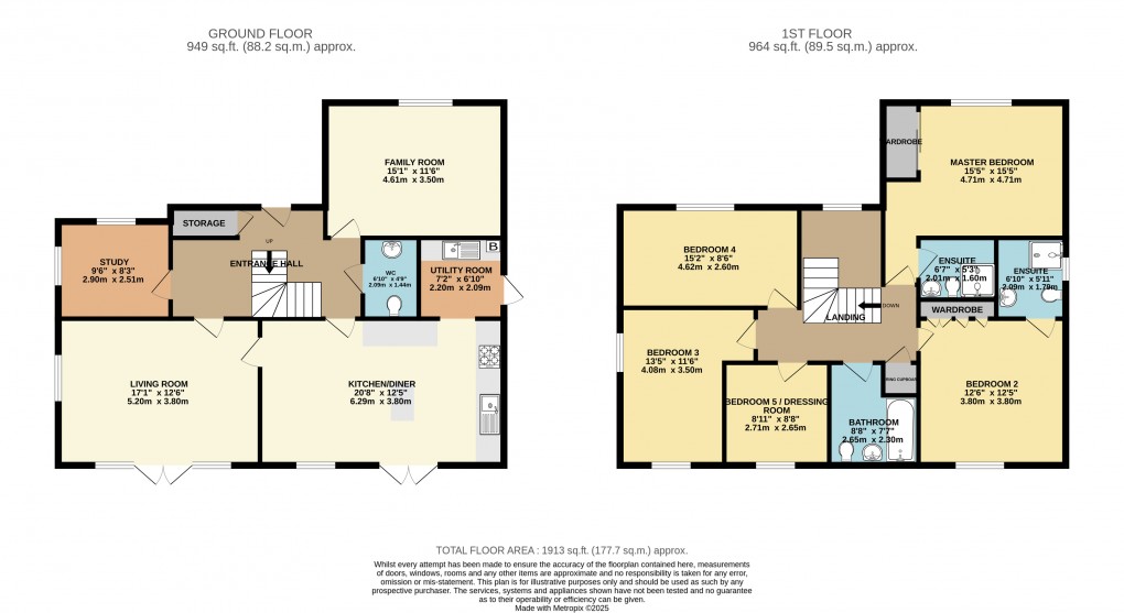 Floorplan for Olney, Milton Keynes, Buckinghamshire