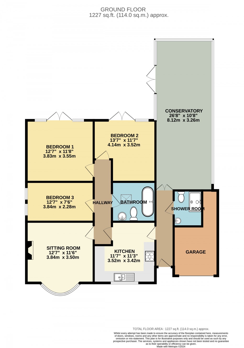 Floorplan for North Crawley, Newport Pagnell, Buckinghamshire