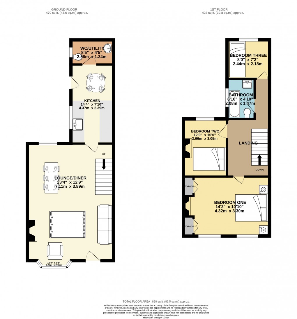 Floorplan for Newport Pagnell, Milton Keynes, Bucks