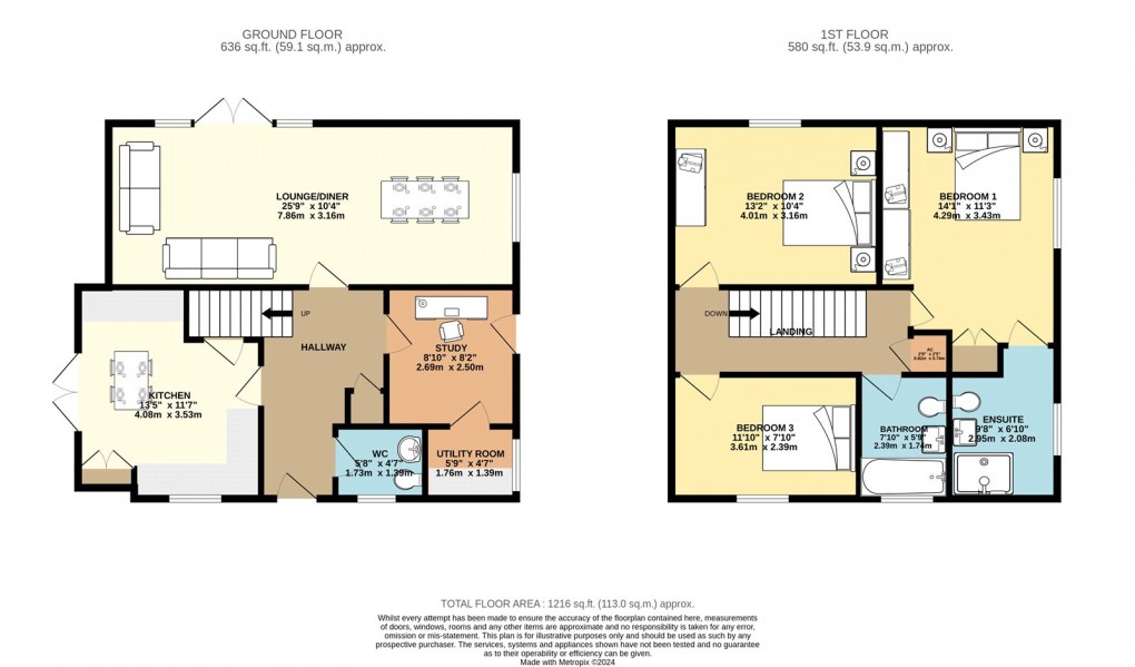 Floorplan for Stantonbury, Milton Keynes, Buckinghamshire