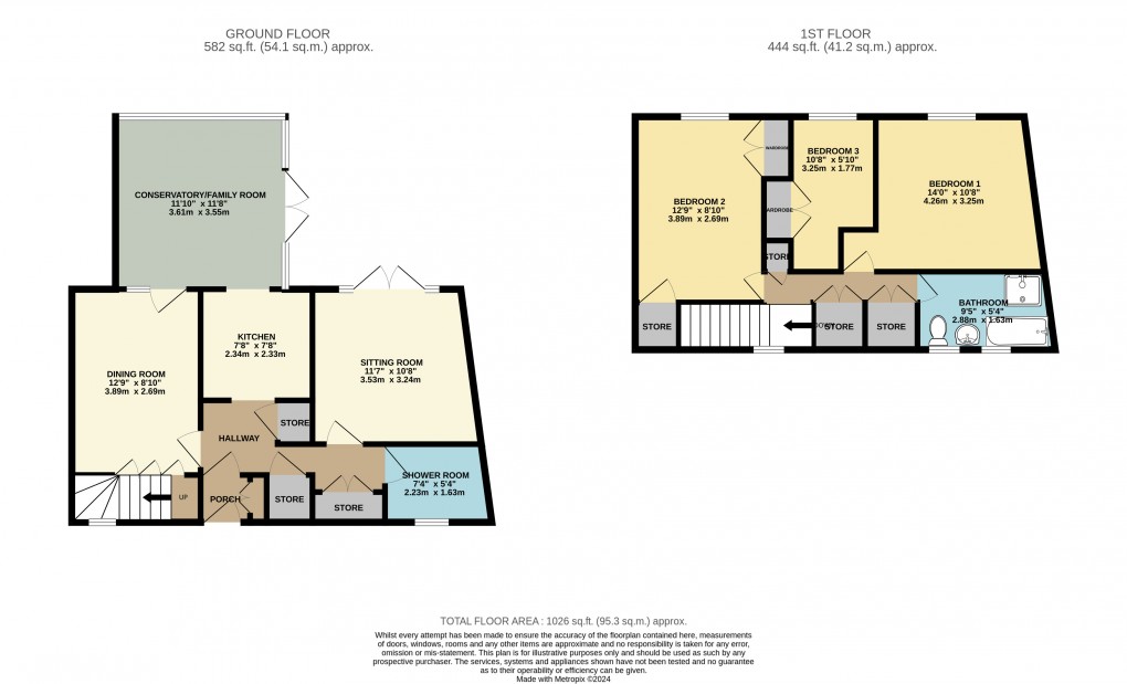 Floorplan for Great Linford, Milton Keynes, Buckinghamshire