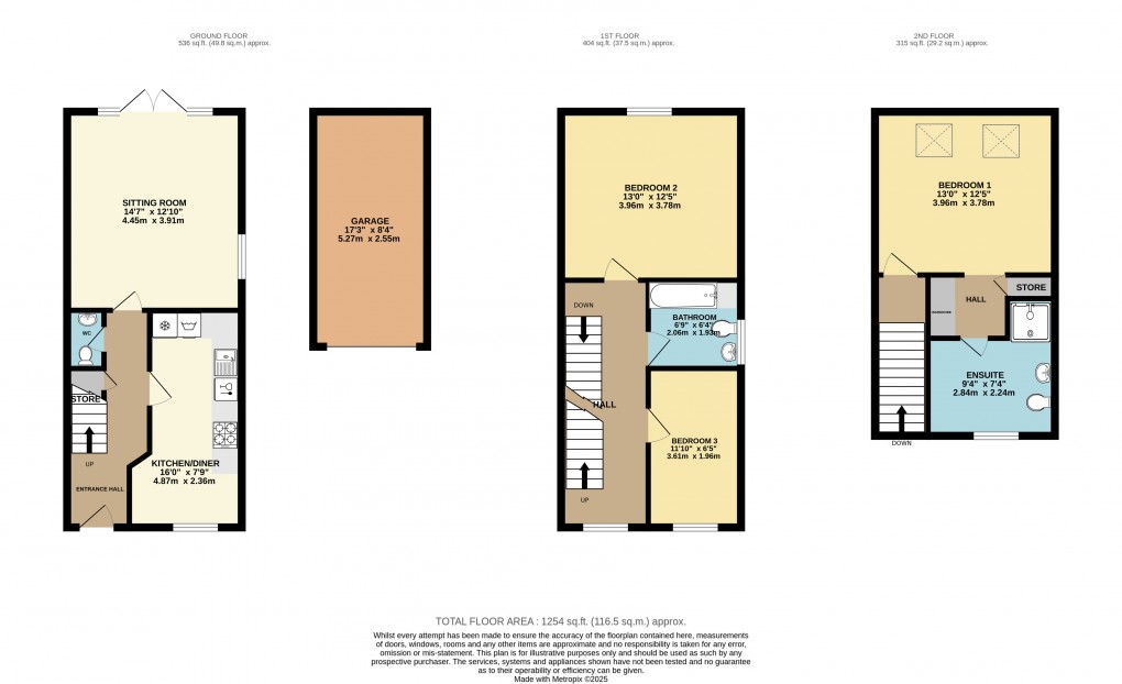 Floorplan for Oakridge Park, Milton Keynes, Buckinghamshire