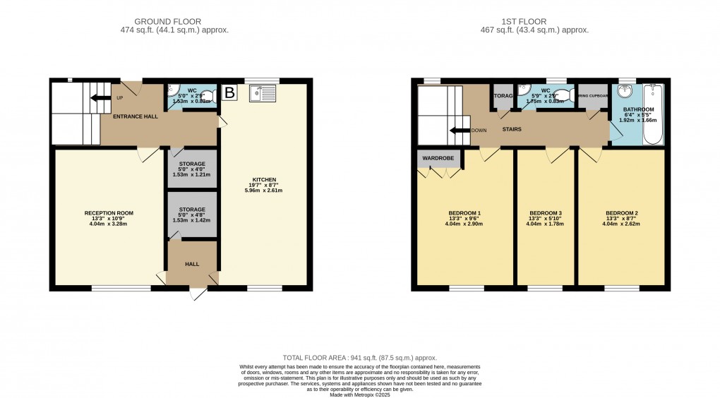 Floorplan for Pennyland, Milton Keynes, Buckinghamshire