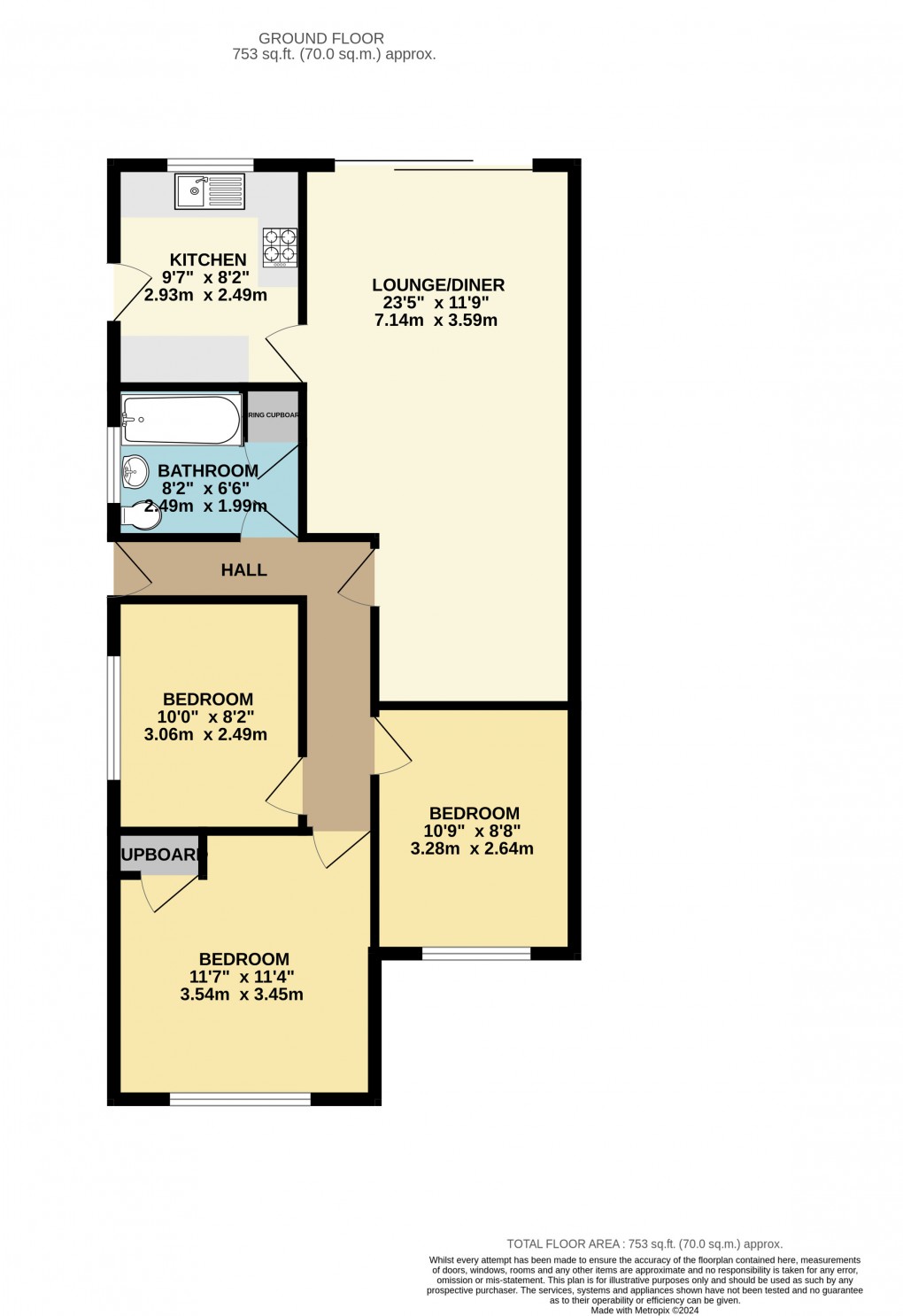 Floorplan for Luton