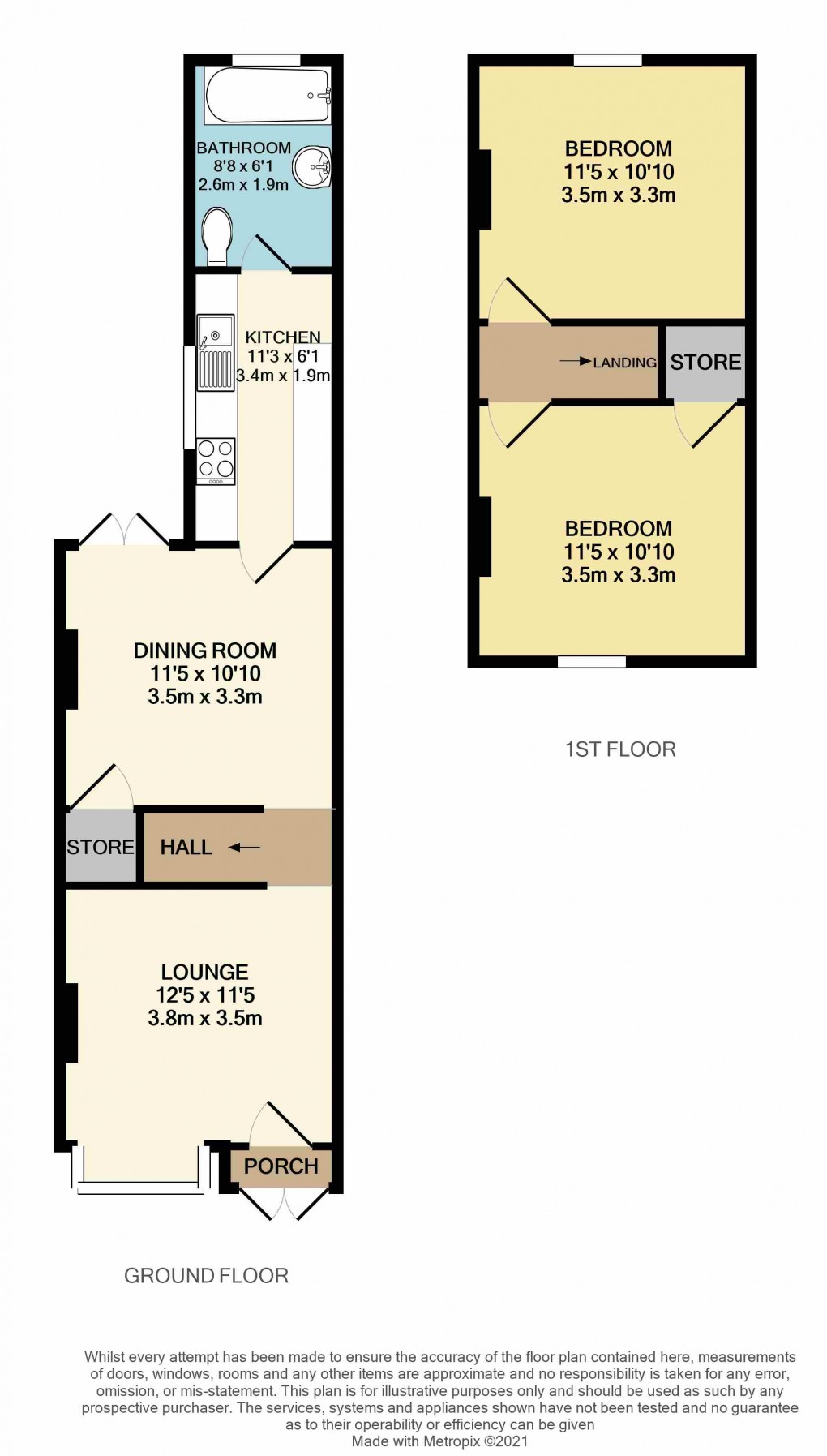 Floorplan for Luton, Bedfordshire