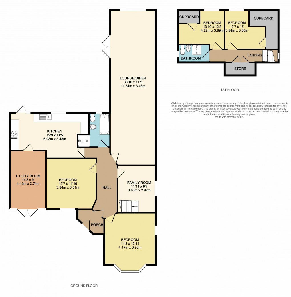 Floorplan for Luton, Bedfordshire