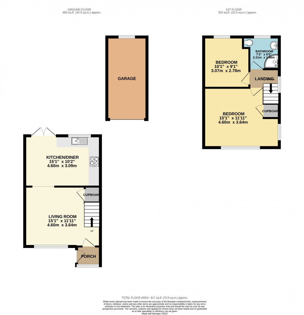 Floorplan for Luton, Bedfordshire