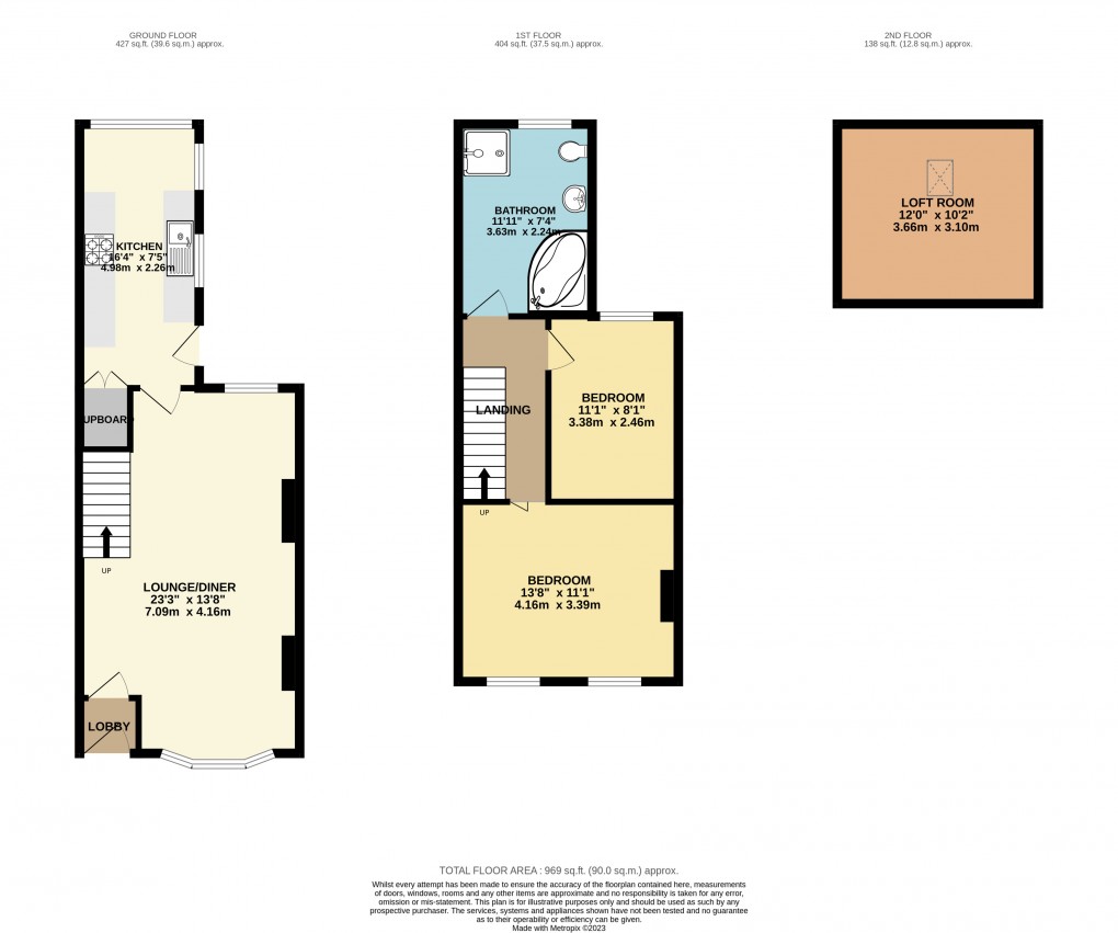 Floorplan for Luton, Bedfordshire