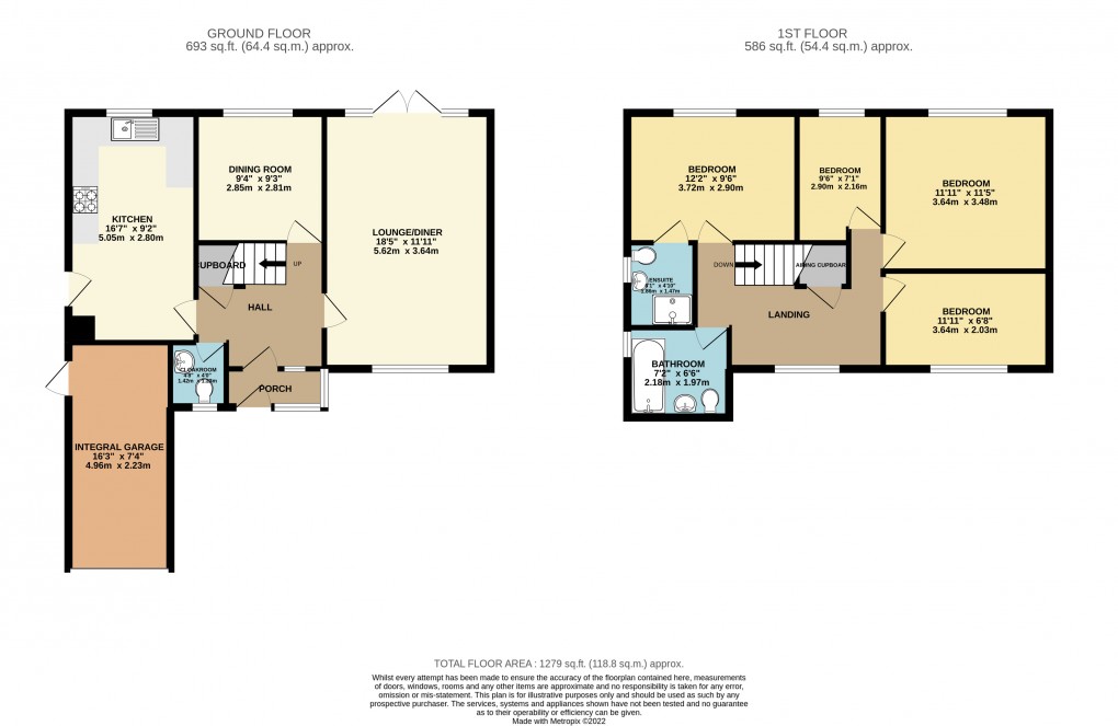 Floorplan for Luton, Bedfordshire