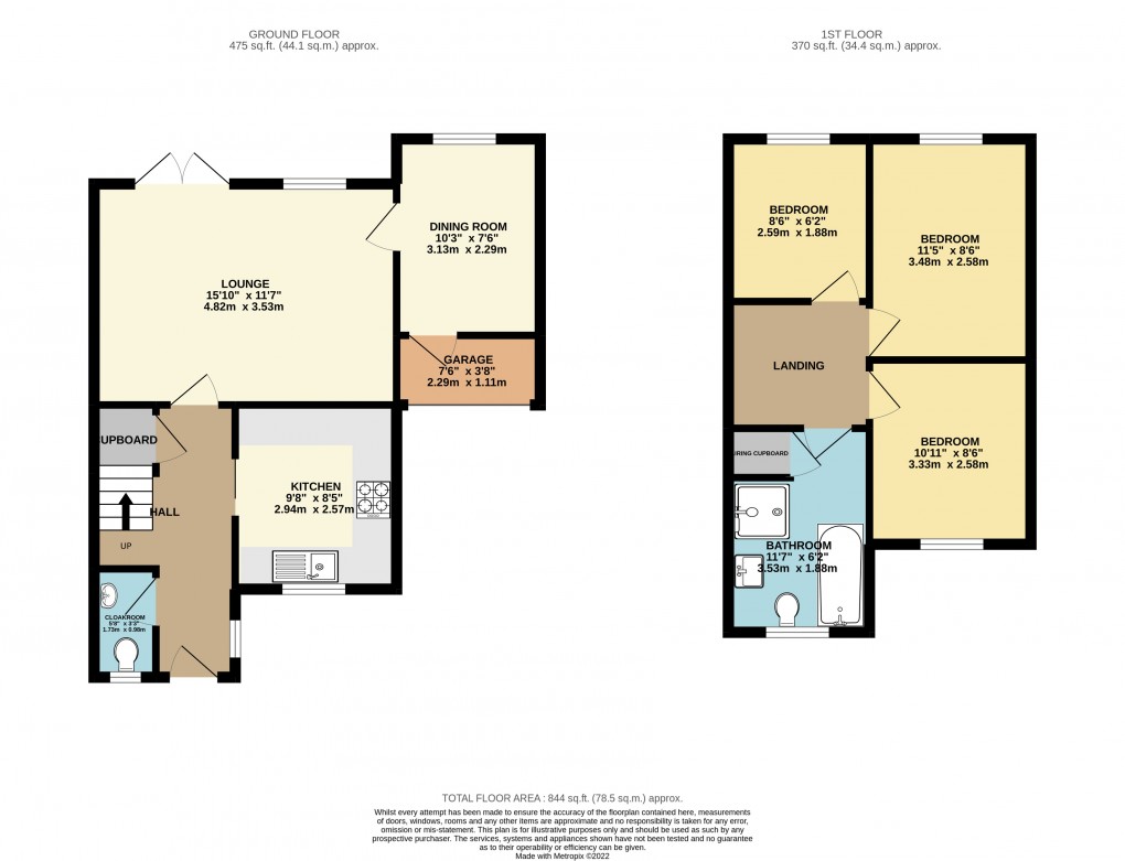 Floorplan for Luton, Bedfordshire