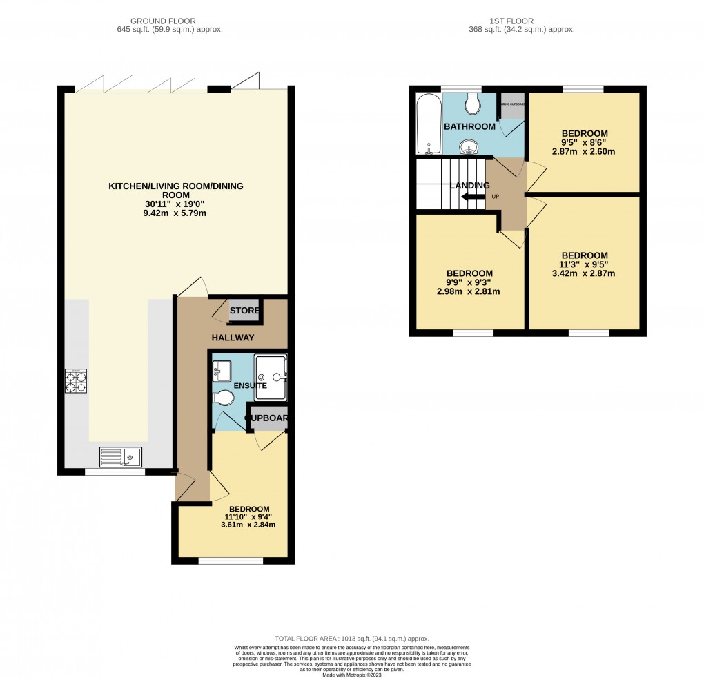 Floorplan for Luton, Bedfordshire