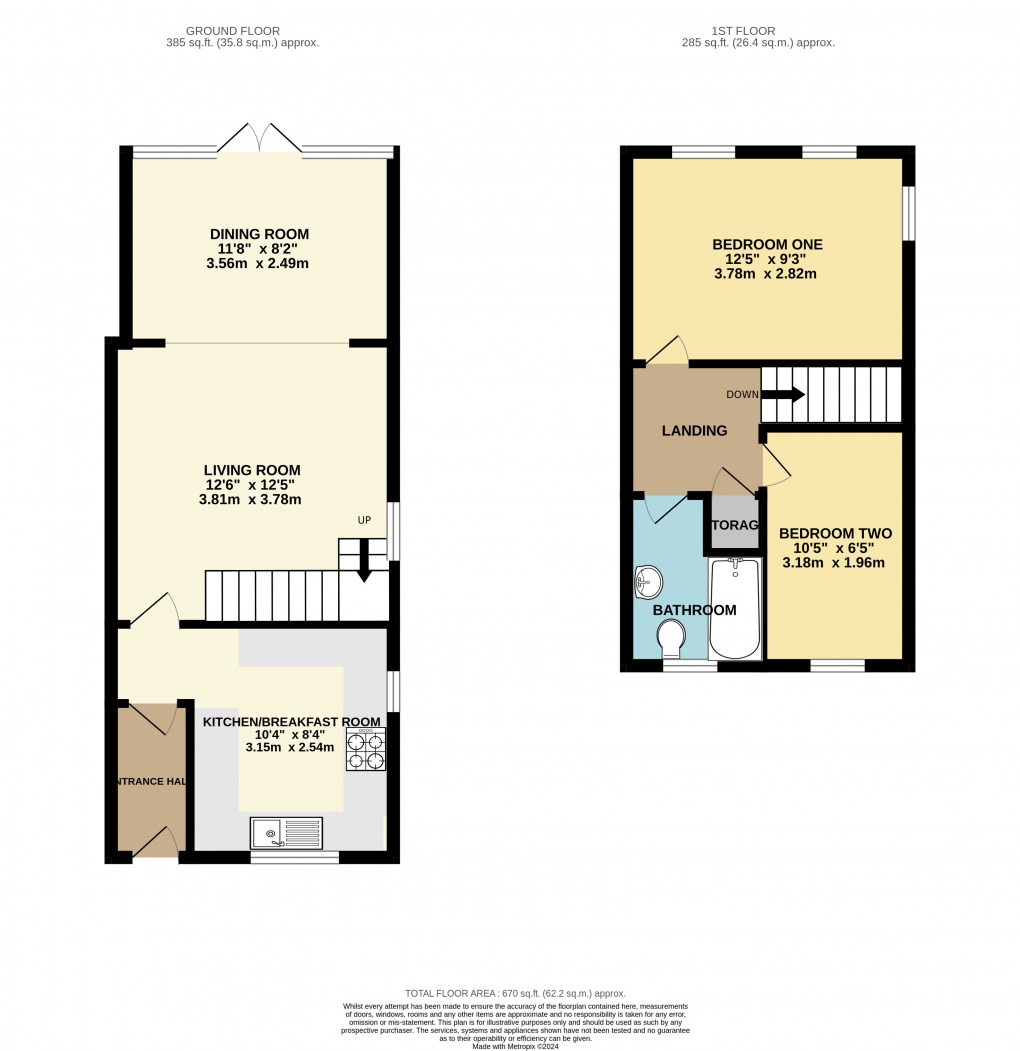 Floorplan for Luton, Bedfordshire