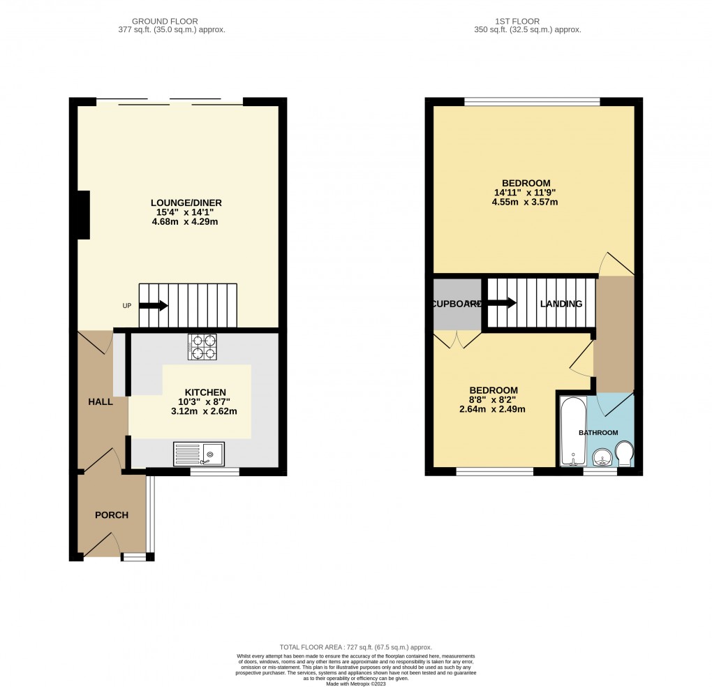 Floorplan for Luton, Bedfordshire