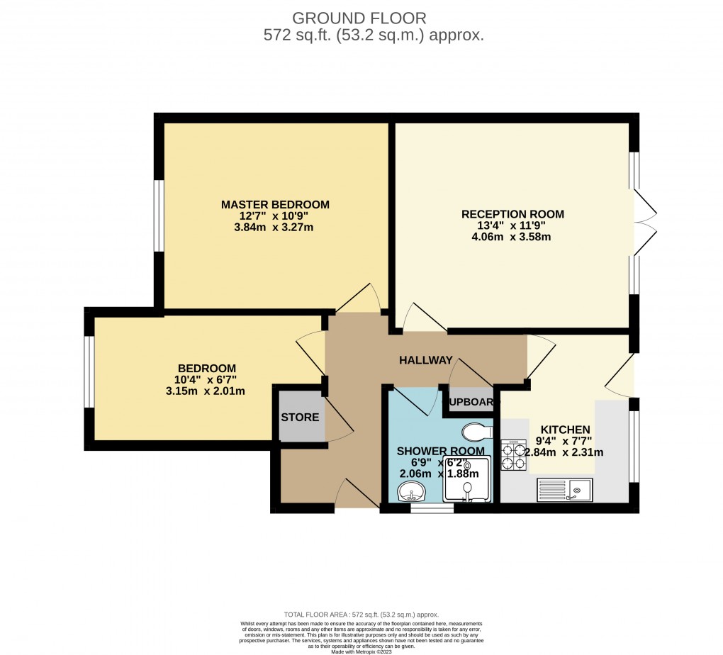 Floorplan for Luton, Bedfordshire