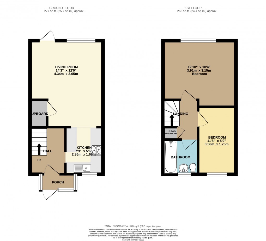 Floorplan for Luton, Bedfordshire