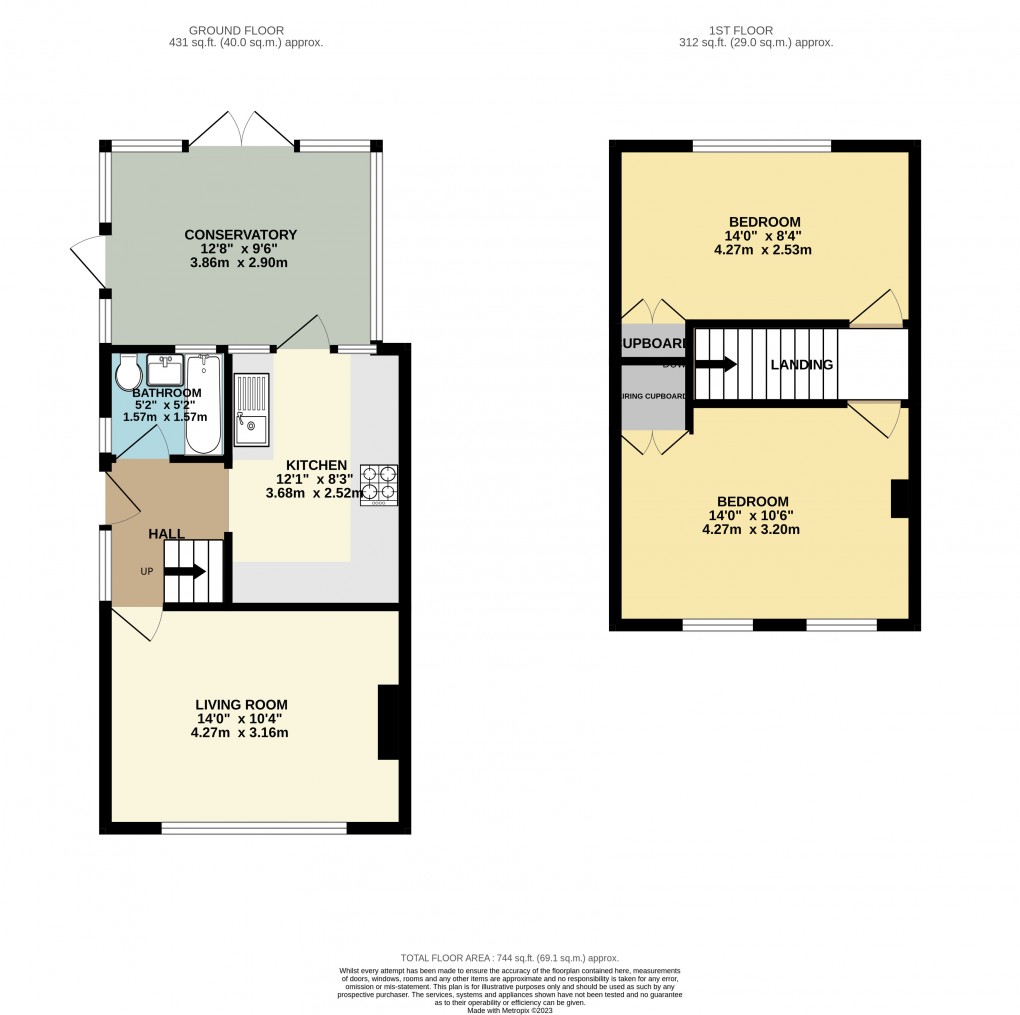 Floorplan for Luton, Bedfordshire