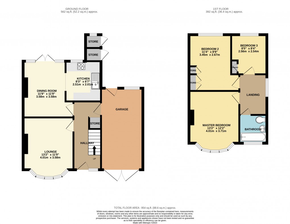 Floorplan for Luton, Bedfordshire