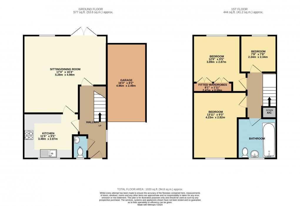 Floorplan for Luton, Bedfordshire