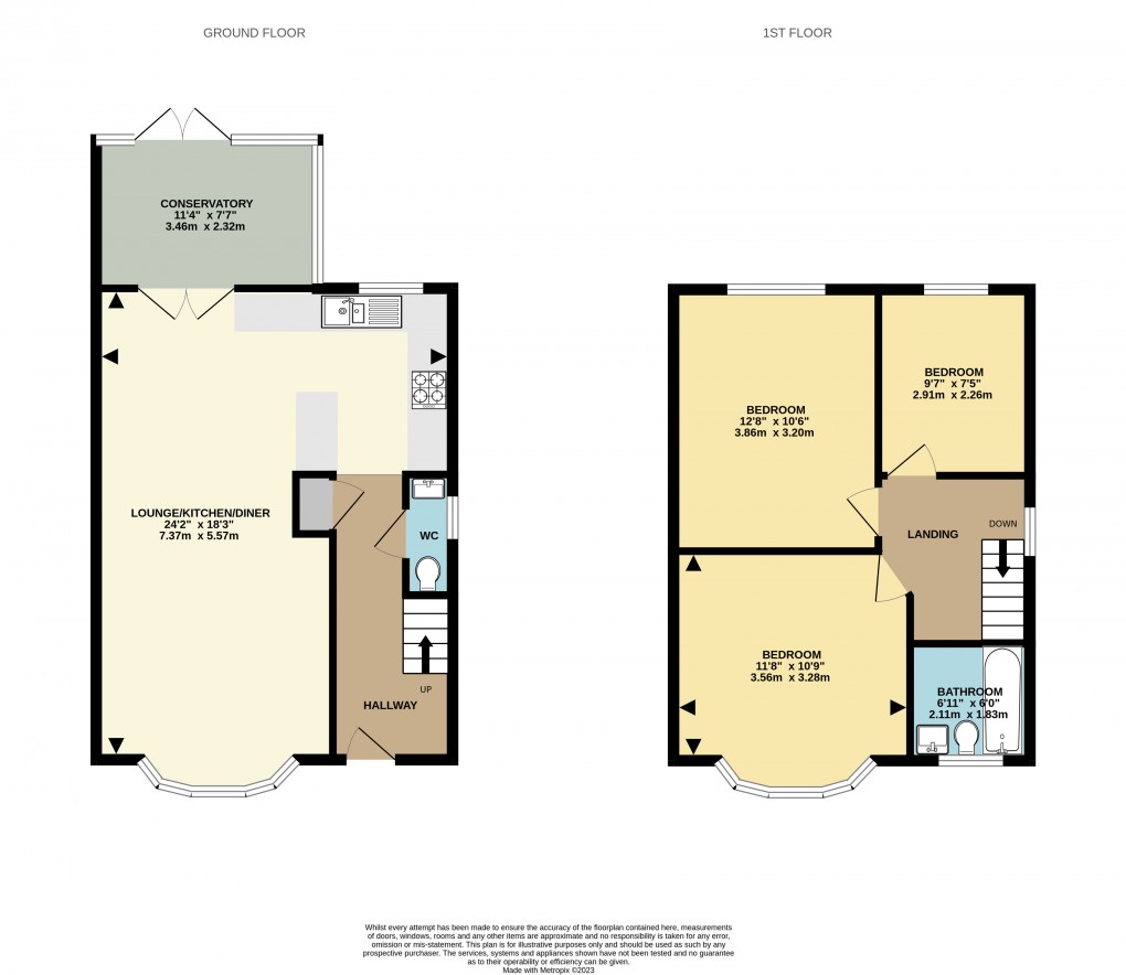 Floorplan for Luton, Bedfordshire