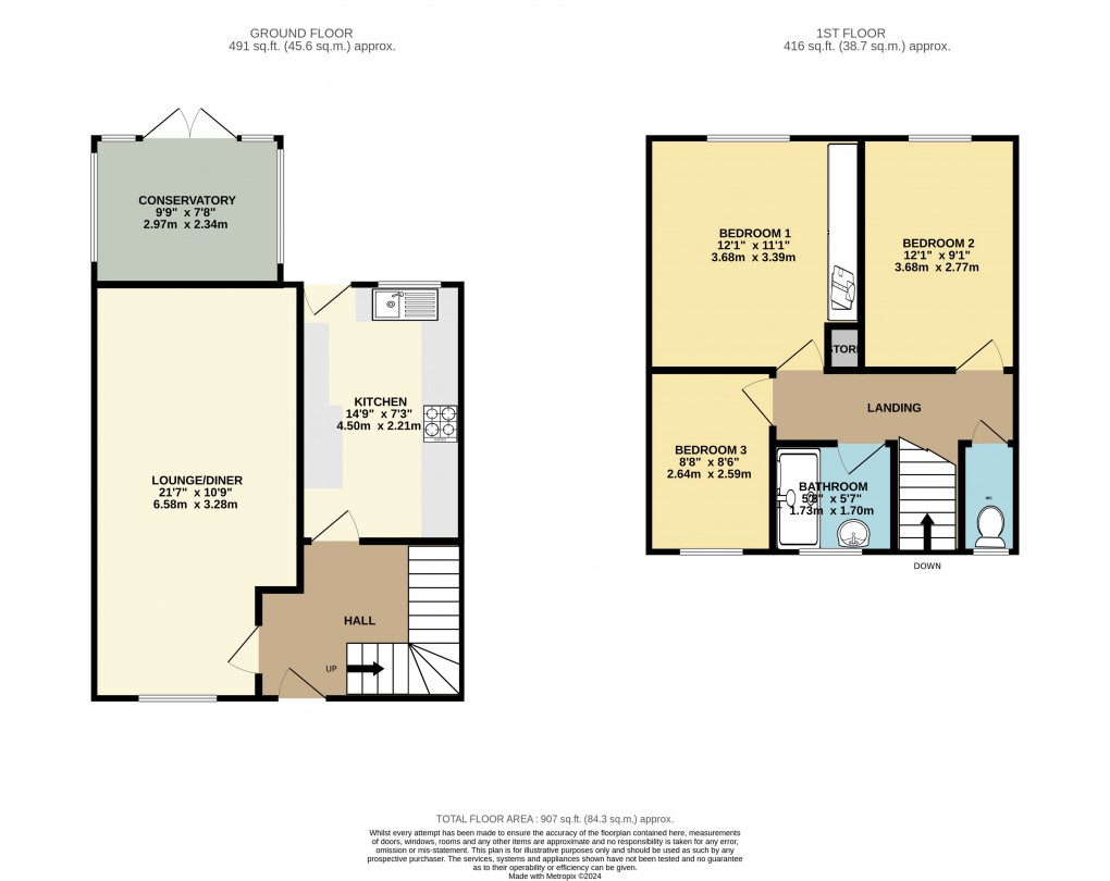 Floorplan for Luton, Bedfordshire