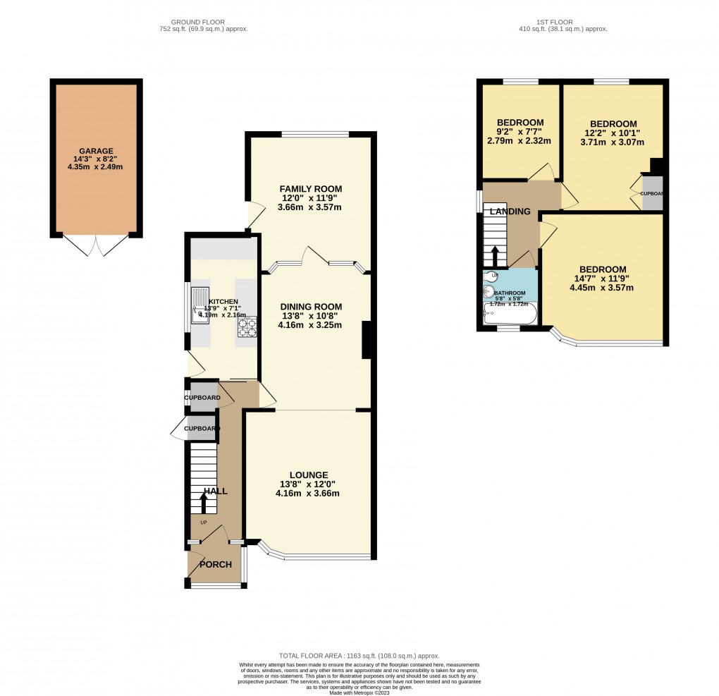 Floorplan for Luton, Bedfordshire