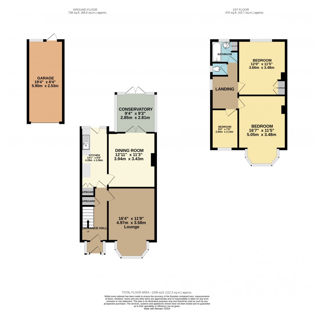 Floorplan for Luton, Bedfordshire