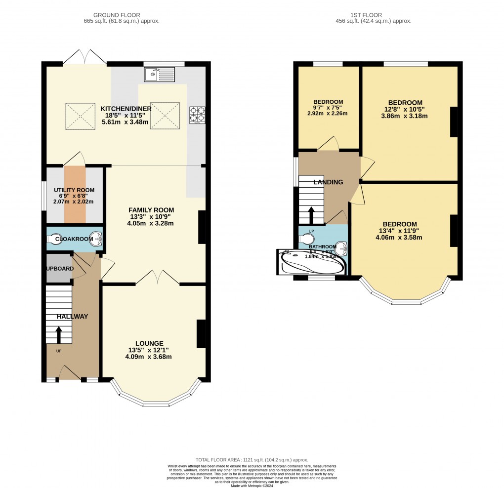 Floorplan for Luton, Bedfordshire