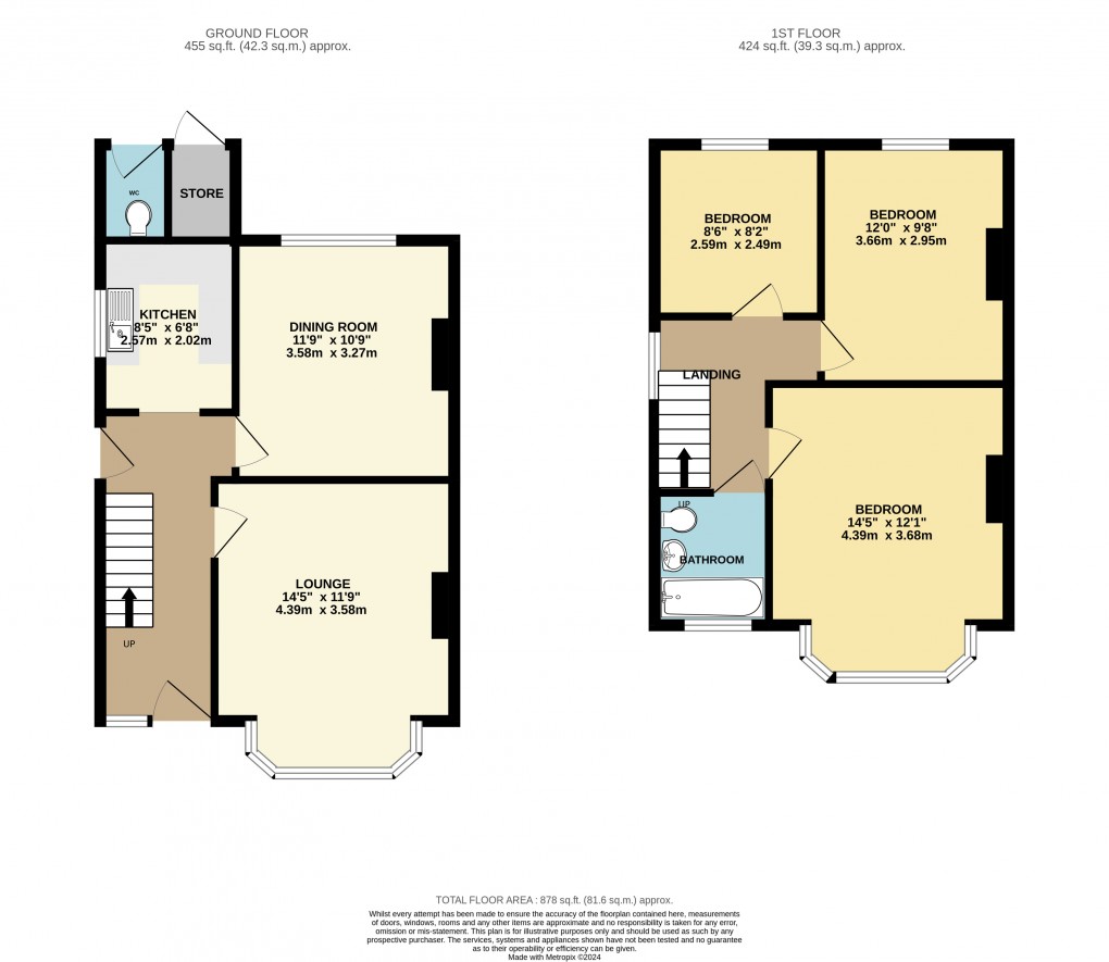 Floorplan for Luton, Bedfordshire