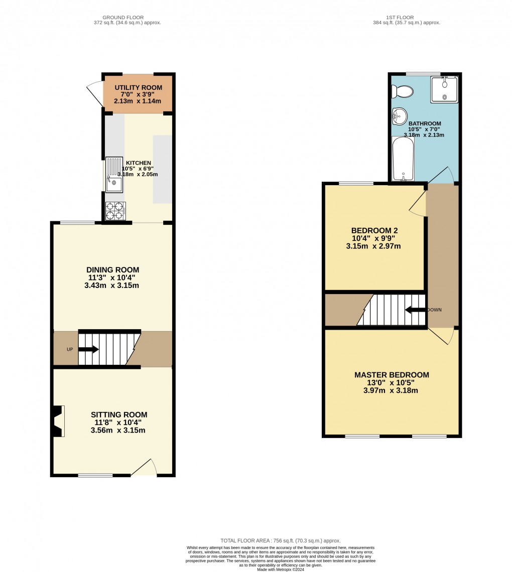 Floorplan for Luton, Bedfordshire