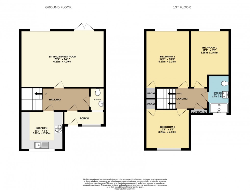 Floorplan for Luton, Bedfordshire