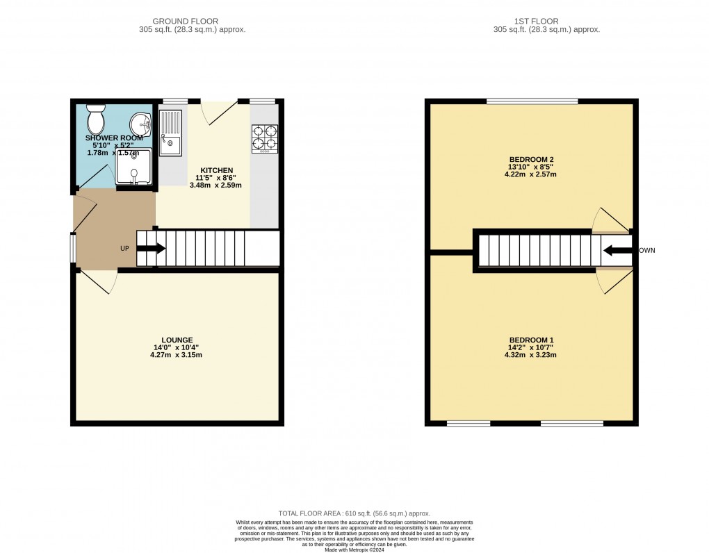 Floorplan for Luton, Bedfordshire