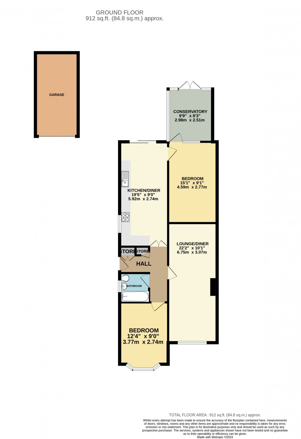 Floorplan for Luton, Bedfordshire