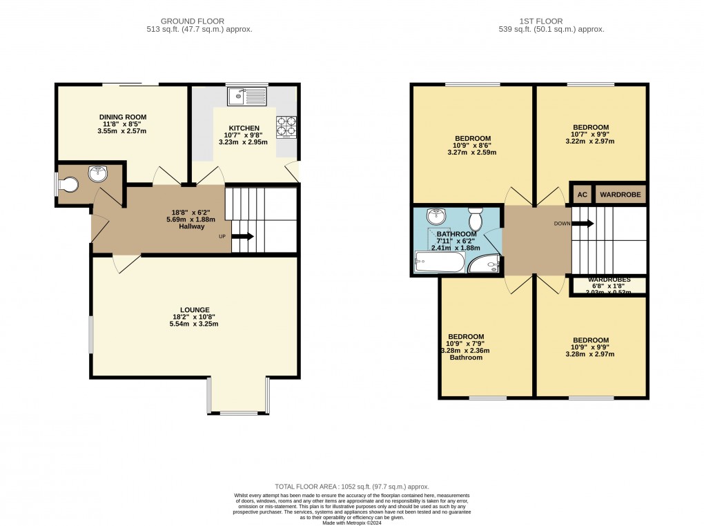 Floorplan for Luton, Bedfordshire