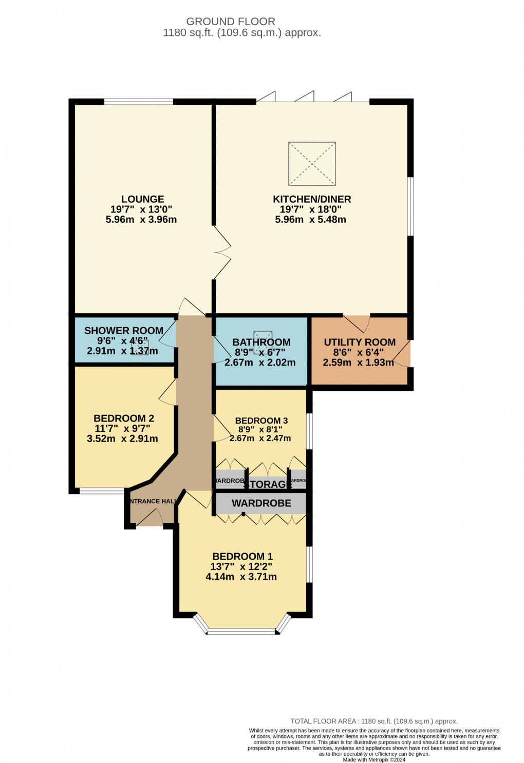 Floorplan for Luton, Bedfordshire