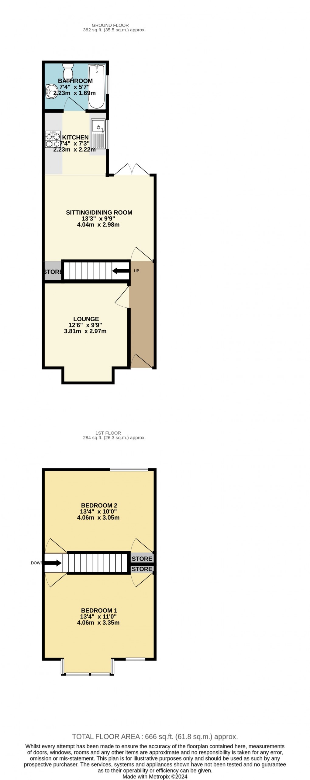 Floorplan for Luton, Bedfordshire