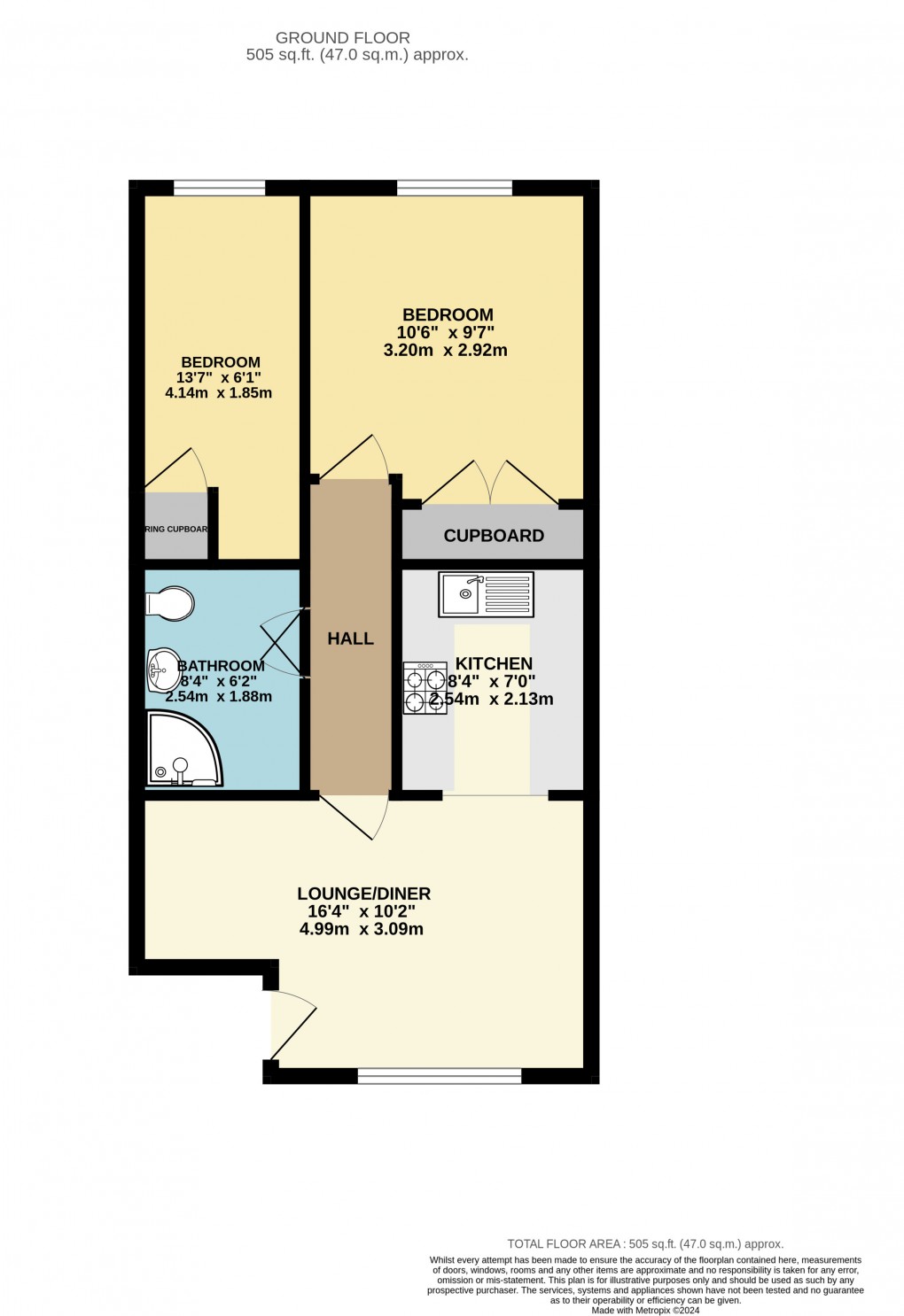 Floorplan for Lilley, Luton, Hertfordshire