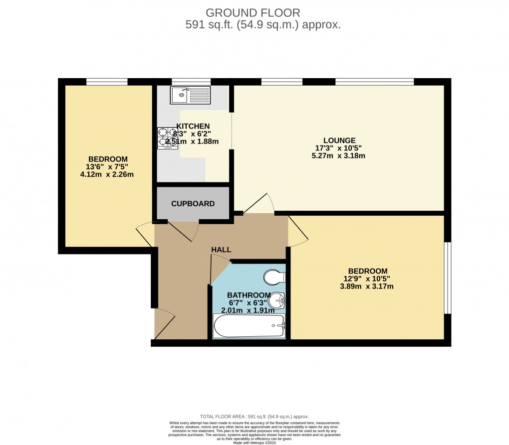 Floorplan for Luton, Bedfordshire