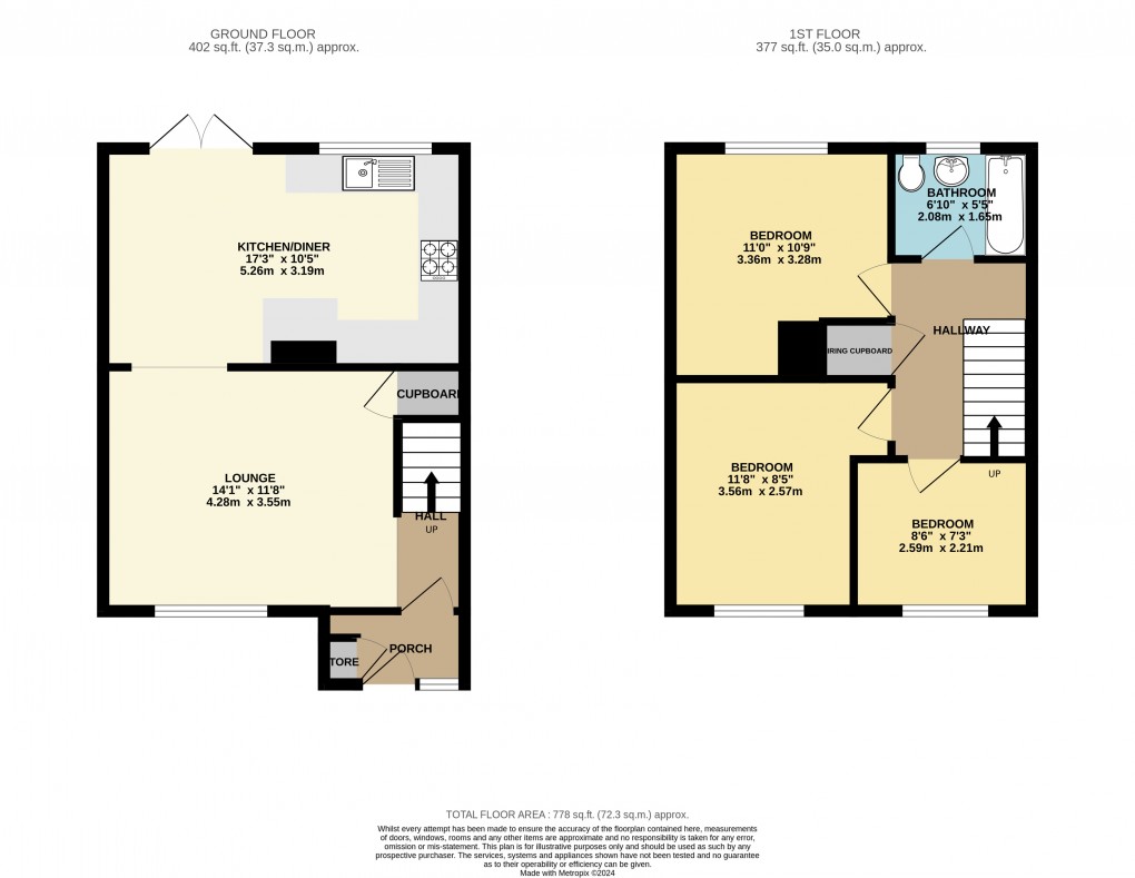 Floorplan for Luton, Bedfordshire