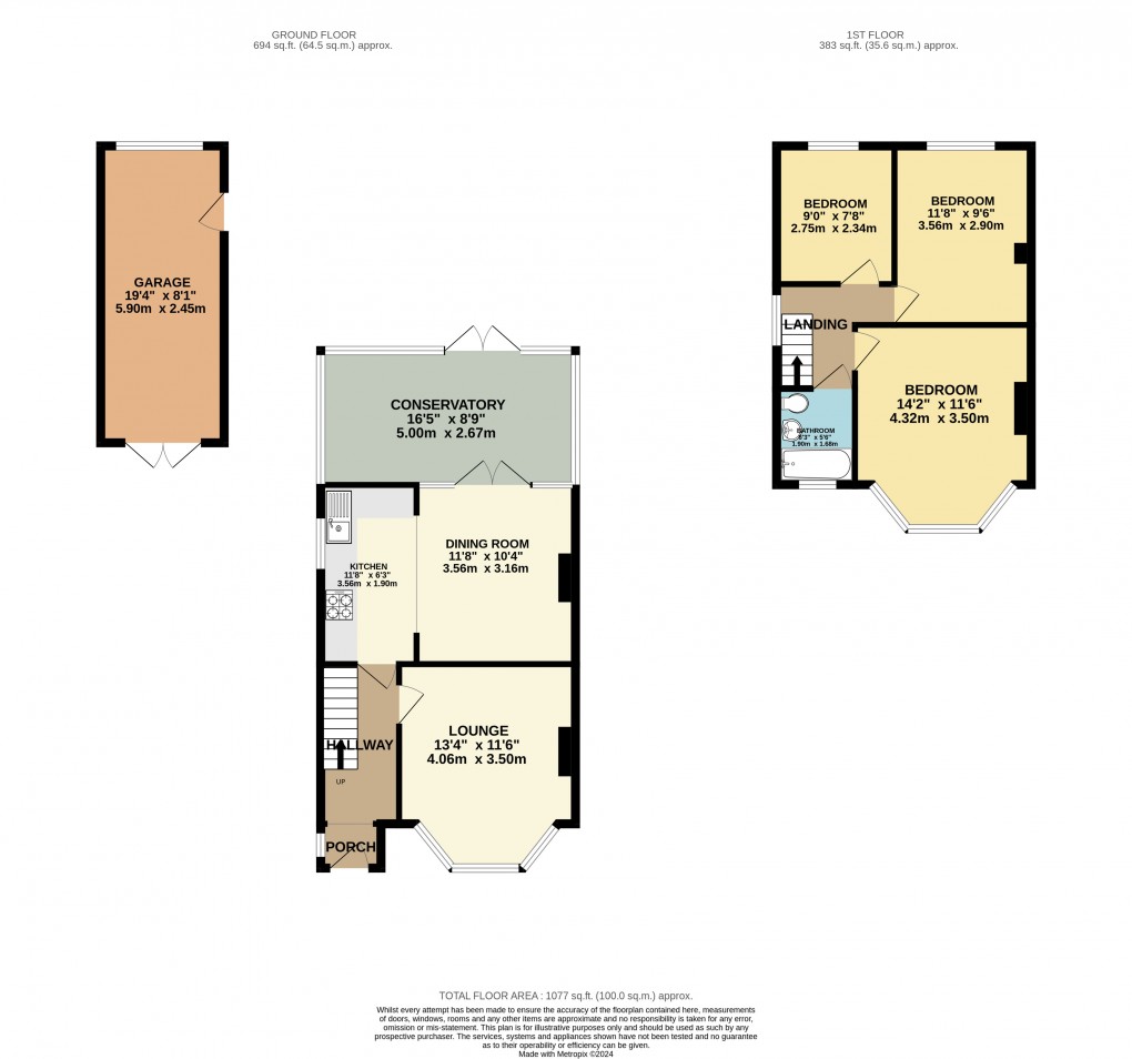 Floorplan for Luton, Bedfordshire