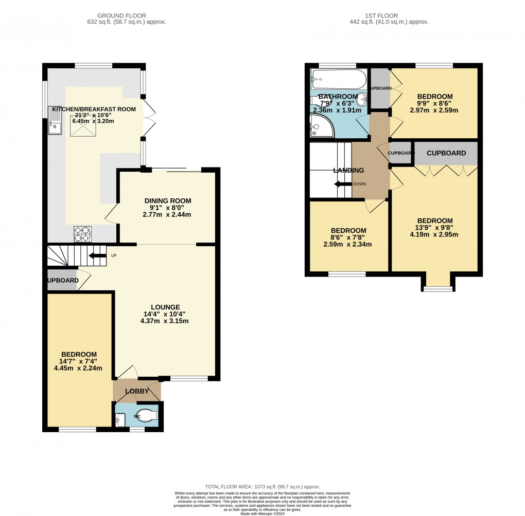 Floorplan for Luton, Bedfordshire