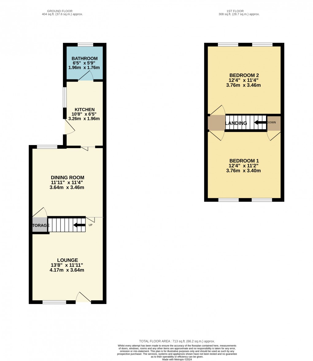 Floorplan for Luton, Bedfordshire