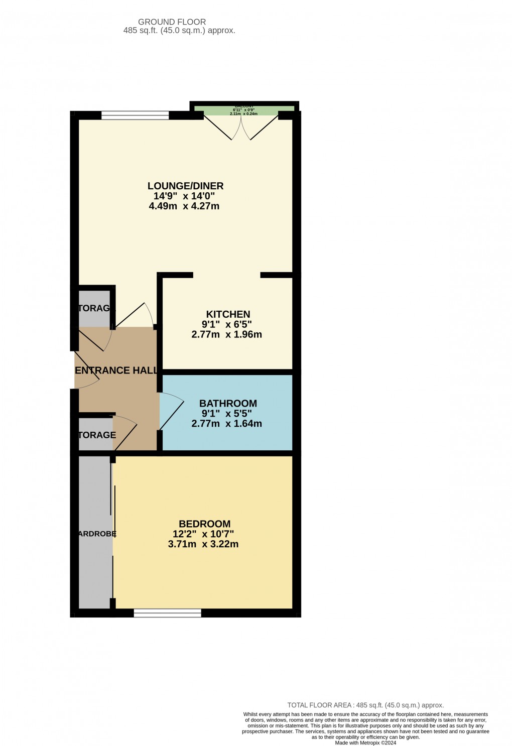 Floorplan for Luton, Bedfordshire