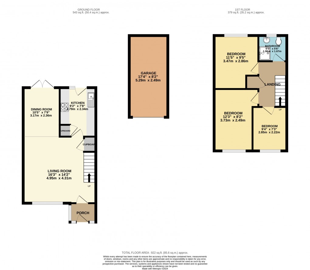 Floorplan for Luton, Bedfordshire