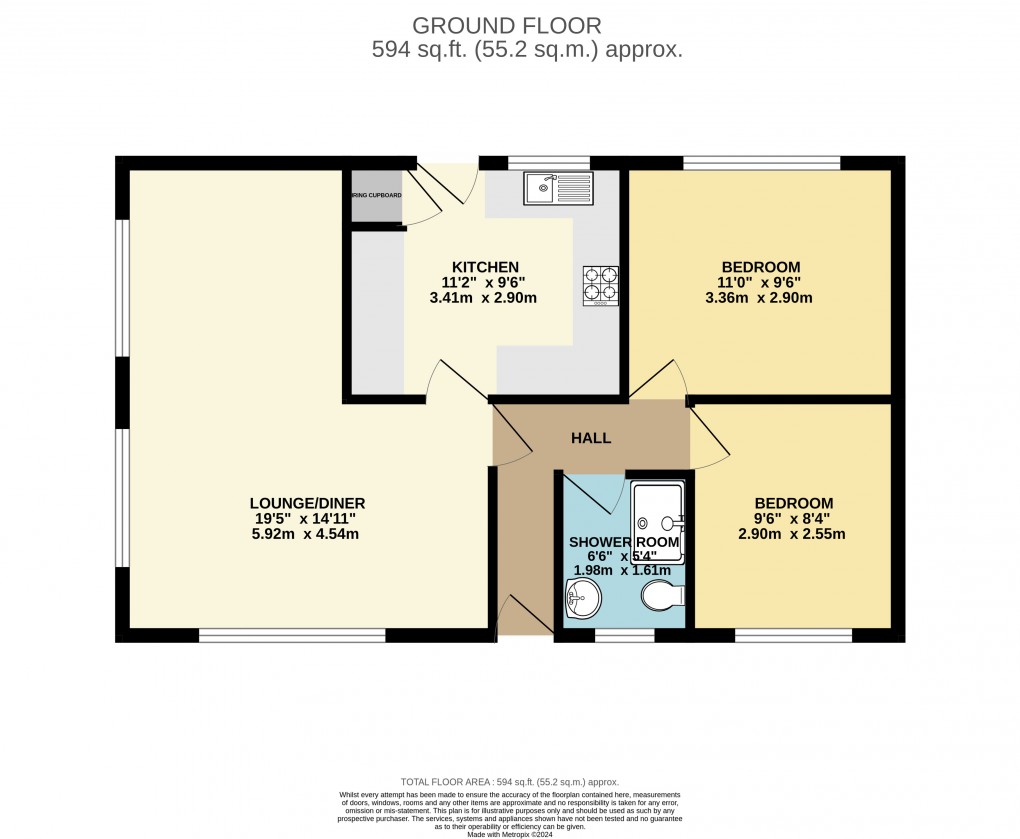 Floorplan for Manor Road, Woodside, Luton