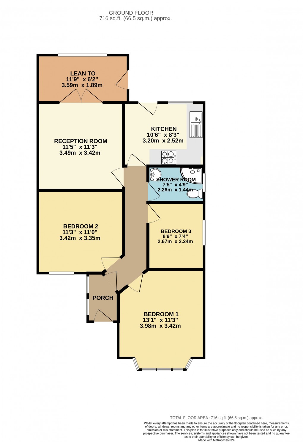 Floorplan for Luton, Bedfordshire